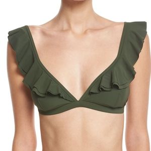 🆕 MICHAEL KORS RUFFLE BIKINI TOP